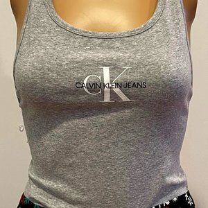 NWT -  Calvin Klein Bodysuit Grey Size  Large